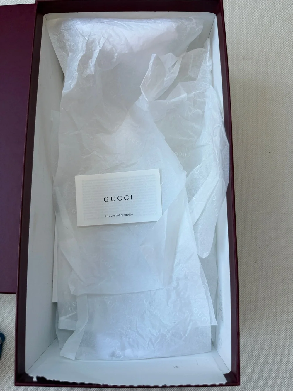 NWOT Gucci Shoe Box